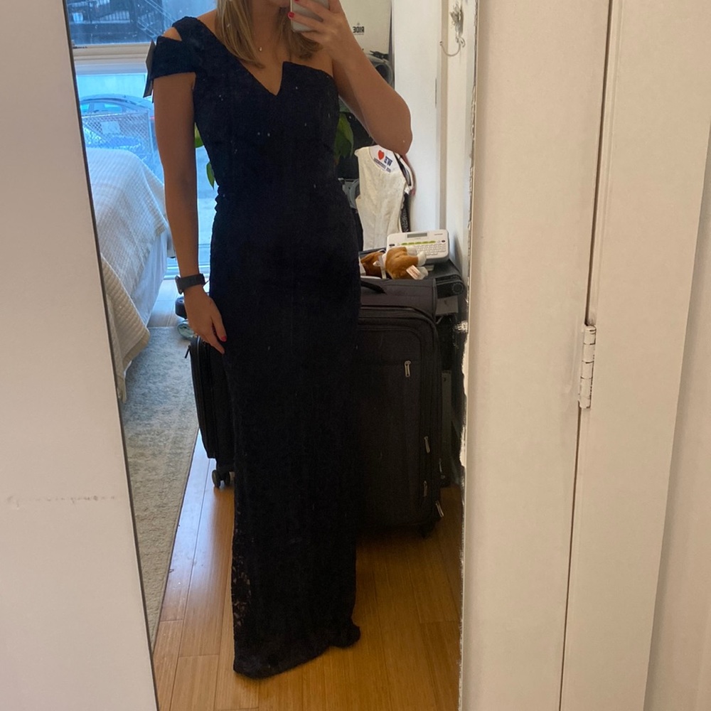 Navy Evening gown from Bloomingdales